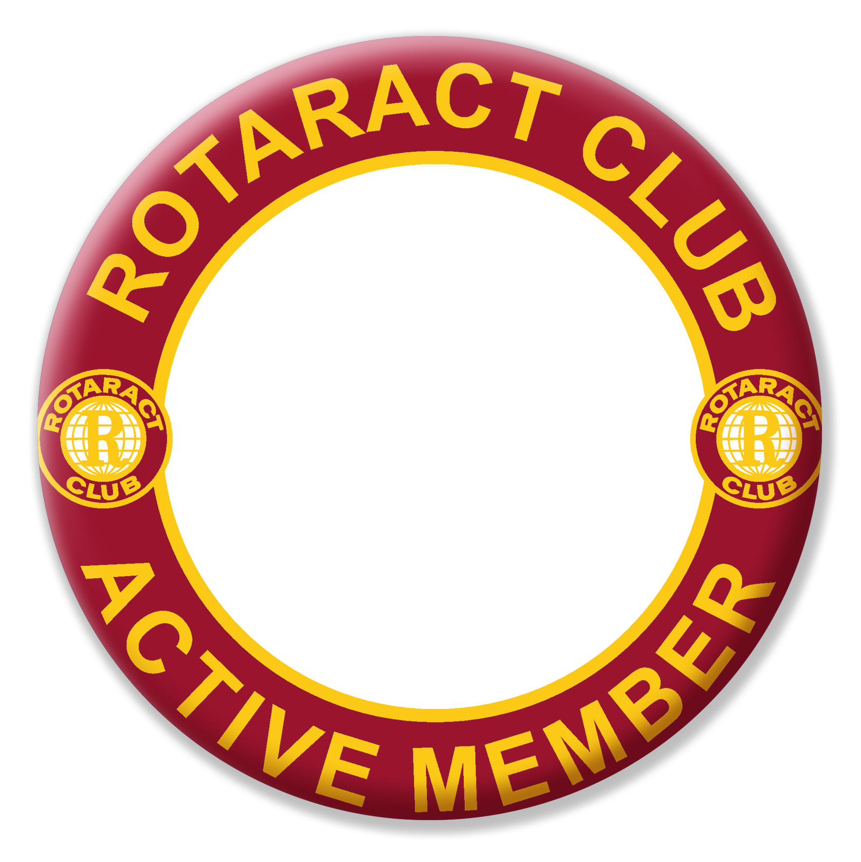 Rotary Rotaract Name Badge Rotary Club Supplies Russell Hampton Company