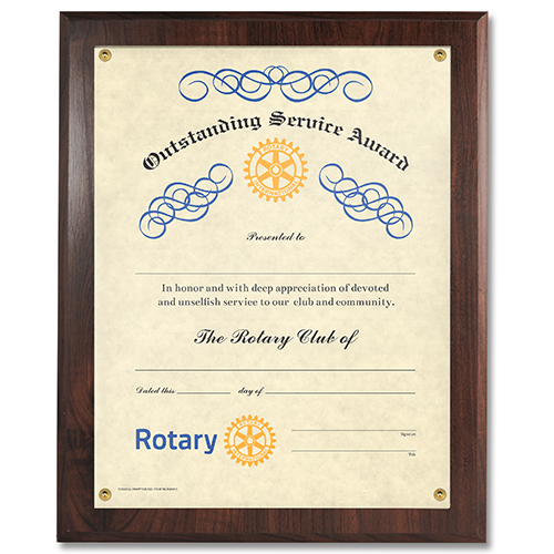 Rotary Presentation Plaques