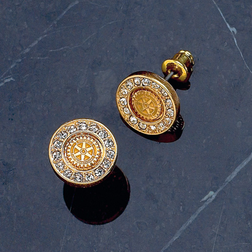 Rotary earrings Rotary Club Supplies Russell Hampton Company