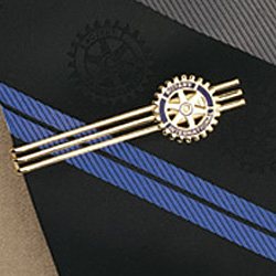Rotary Abe's Triple Bar Tie Clip