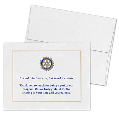 Rotary Cards and Stationery