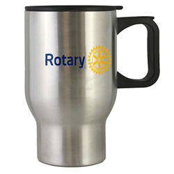 rotary steel travel mug rotary club supplies russell hampton company