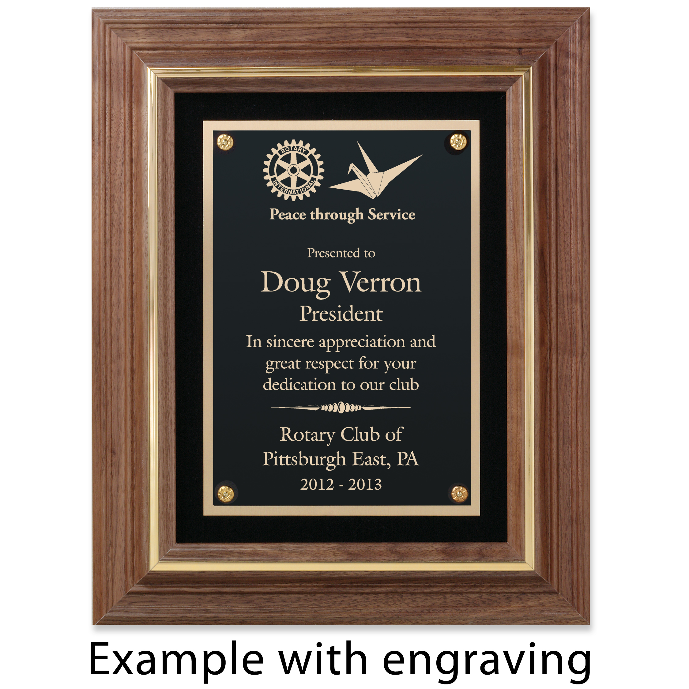 Rotary 2012-13 Theme Designer Collection Plaque