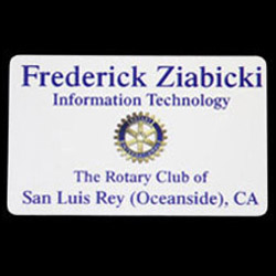 Rotary Credit Card Style Badges