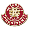 Rotaract President Lapel Pin