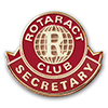 Rotaract Secretary Lapel Pin