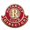 Gold Plated Rotaract Director Lapel Pin
