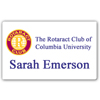 Rotary Rotaract White Credit Card Style Name Badge