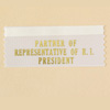 Partner Of Representative Of R.I. President