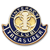 Rotary Interact Treasurer Lapel Pin