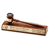 Rotary INTERACT Solid American Walnut Gavel & Stand