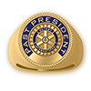 Rotary Past President Ring - 10K Gold