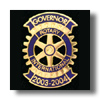 Rotary 2003-04 District Governor Lapel Pin  - Ribbon Style GP