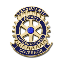 Assistant Governor Lapel Pin with Synthetic Sapphire