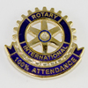 100% Attendance Lapel Pin
