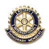 Gold Plated Ribbon Style Honorary Member Lapel Pin