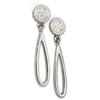 Rotary Rotary Emblem Earrings with Teardrop Dangle