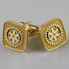 Rotary Emblem Cuff Links Set