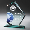 Rotary Custom Jade Sensation Award with Full-Color Globe