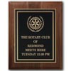 Rotary Meeting Information Plaque