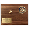 Rotary Walnut Presentation Board For Gavel