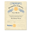 Rotary Service Above Self Guest Speaker Certificate