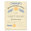 Rotary Perfect Attendance Certificate