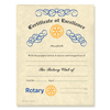 Rotary President's Citation Certificate
