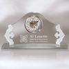 Rotary Jade Glass Clock Award