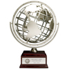 Rotary Gyro Globe on Wood Award
