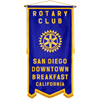 Rotary Custom 3' x 6' Rotary Felt Banner