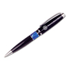 Rotary Blue Marbleized Band Ballpoint Pen