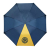Rotary Compact Folding Umbrella in Navy and Gold