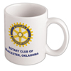 Rotary Custom White Mugs With Two-Color Imprint