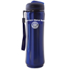 Rotary Blue Stainless Steel Water Bottle with Sport Spout