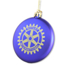 Rotary Blue Ornament with Gold Rotary International Logo