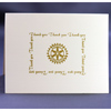 Rotary Set of 10 - Rotary Thank You Cards with Envelopes