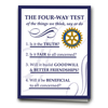 Rotary Four-Way Test Greeting Card