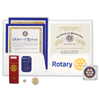 Rotary Premium  Rotary New Member Presentation Kit with 4-Way Test Coin