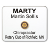 4-Line Custom Engraved Plastic Name Badge