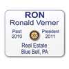 6-Line Custom Engraved Plastic Name Badge