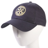 Rotary Embroidered Brushed Navy Blue Twill Cap