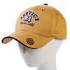 Rotary Embroidered Gold Brushed Twill Sandwich Bill Cap