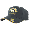 Rotary Embroidered Navy Brushed Twill Sandwich Bill Cap