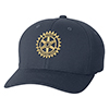 Rotary Navy Flex Fit Cap, One Size Fits All