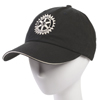 Rotary Embroidered Black/Stone Sandwich Visor Cap