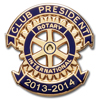Rotary 2013-14 Club President Lapel Pin