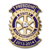 2013 - 2014  Club President Pin