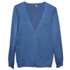 Rotary Ladies Steel Blue Button-Up Cardigan Sweater