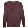 Rotary Ladies Brown Button-Up Cardigan Sweater